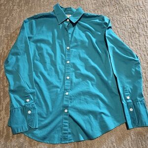 Calvin Klein Turquoise Button Down Shirt